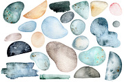 Abstract Watercolor and gold shapes, an Object Graphic by SimpleWishesArt (Thumbnail 2 of 13)