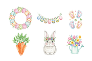 Watercolor Easter Clipart, a Seasonal Illustration by BerryPieArt (Thumbnail 3 of 4)