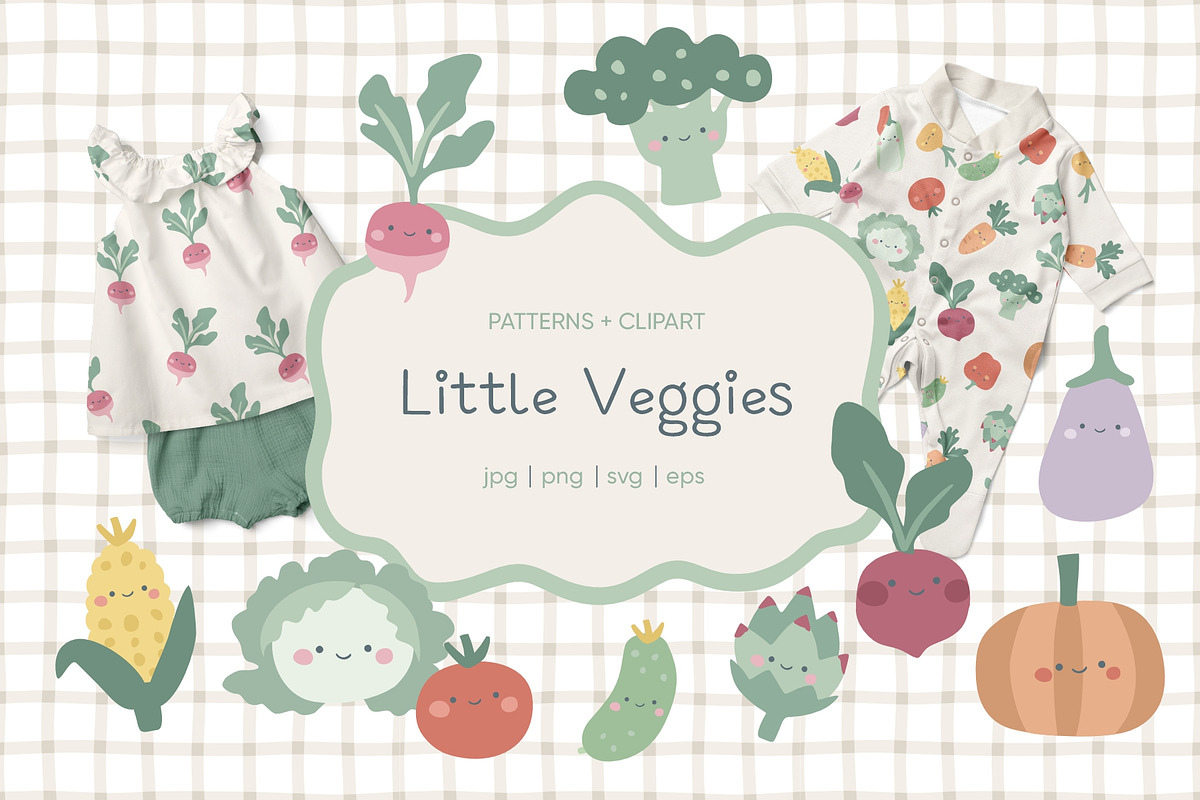 Little Veggies collection, an Illustration by SurfaceStories (Photo 1 of 14)