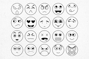 Emoji Faces Line Art, an Emoji Icon by Tekuni (Thumbnail 6 of 9)