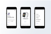 Screen - Minimal Portfolio Template, a Websites & App Template by Jamie Peak (Thumbnail 5 of 5)