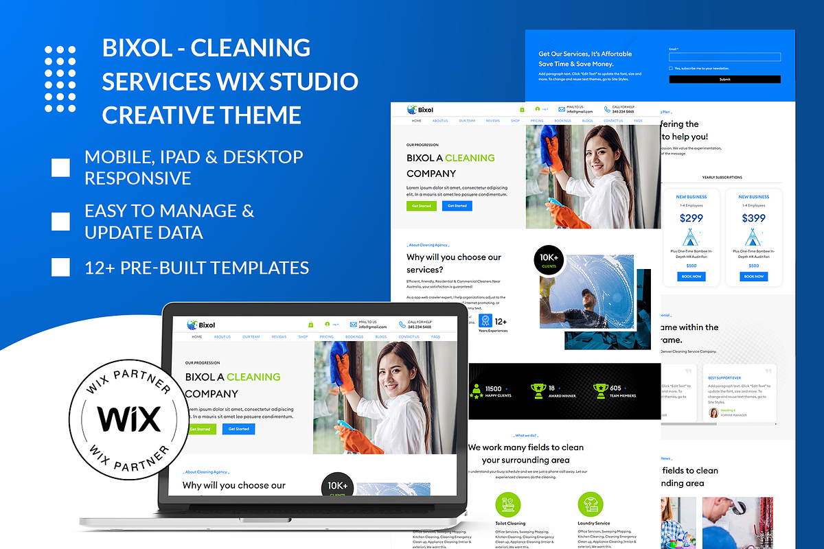 Wix Studio - Cleaning Services Theme, a Wix Template by Wix Creative Themes (Photo 1 of 2)