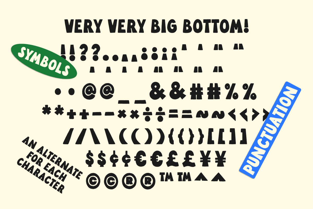 Big Bottom! Hand Lettered Font!, a Sans Serif Font by Studio Funshop by Kelli (Photo 10 of 11)