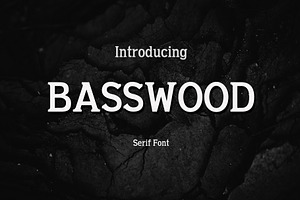 Basswood Serif Font
