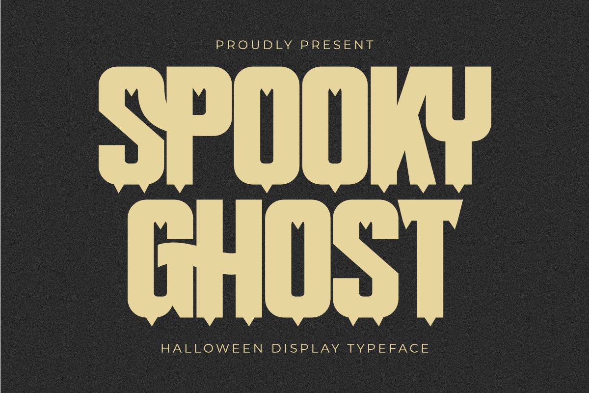 Spooky Ghost - Halloween Display, a Sans Serif Font by Pian45 Studio (Photo 1 of 10)