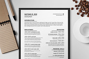 Resume/CV Template I, a Resume Template by Print Forge (Thumbnail 1 of 4)