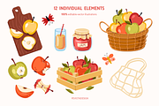 Sweet apples vector collection, a Food Illustration by Peviotadesign (Thumbnail 5 of 11)