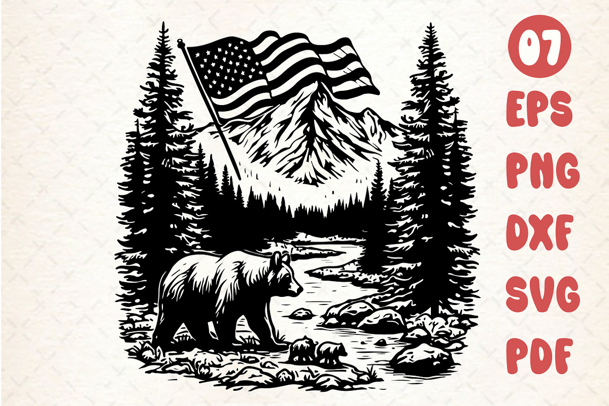 Mountain SVG, Mama Bear SVG  You w, an Illustration by Rose Art (Photo 1 of 7)