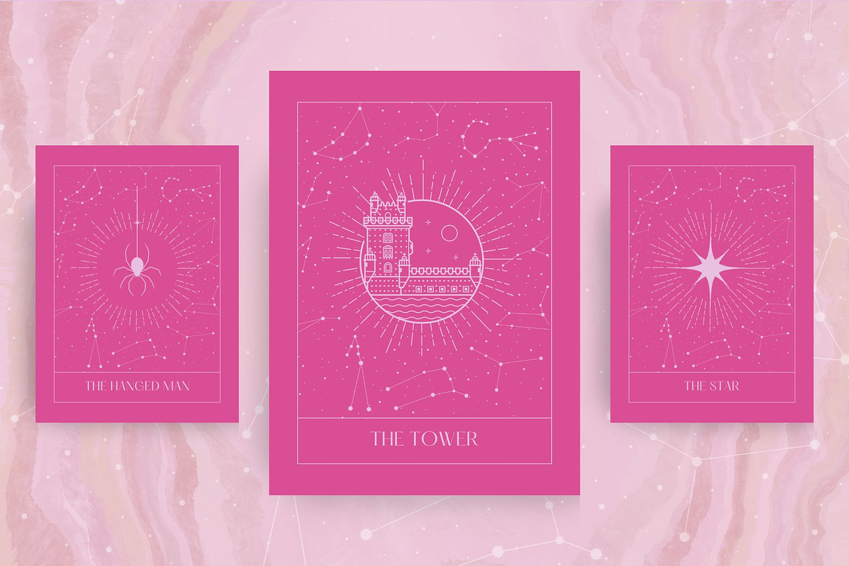 Major Arcana Tarot Card Templates preview 7