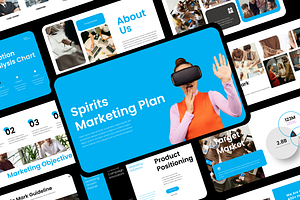 Marketing Plan Presentation, a Presentation Template by Hammad Arif