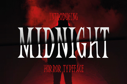 Midnight - Horror Display, a Serif Font by HipFonts