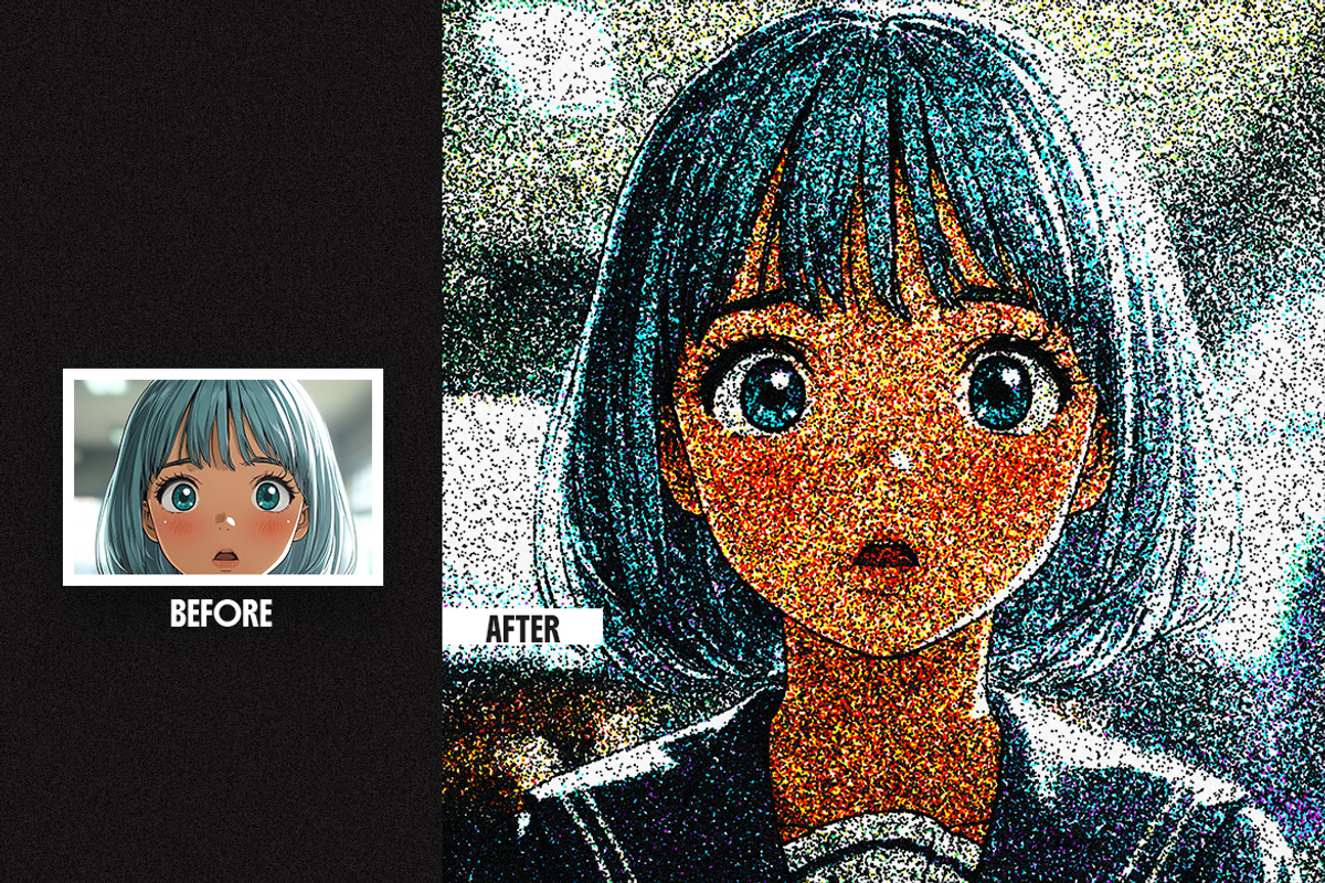 Stipple Grain Photo Effect, a Layer Style Add-On by dokudokunomi (Photo 3 of 8)