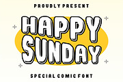 Happy Sunday, a Sans Serif Font by Limited.studio (Thumbnail 1 of 7)