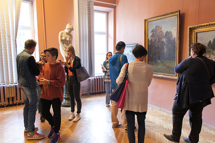 A group of teenagers on an excursions of Art Gallery. Children in art museum or, an Arts & Entertainment Photo by Rohan Photography