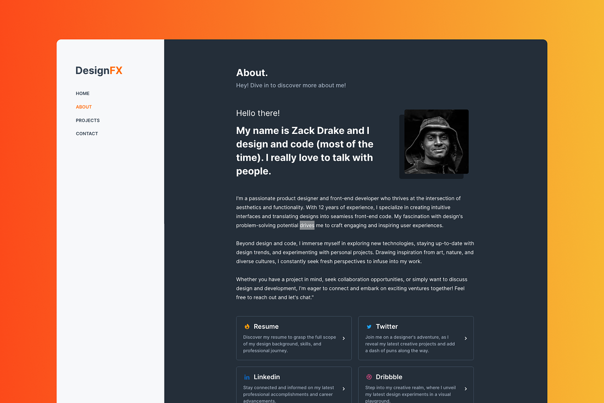 DesignFX — Portfolio Framer Template, a Landing Page Template by zadstudio (Photo 4 of 5)