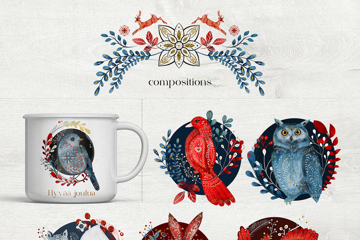 Taika: Big Folk Art Collection, an Animal Illustration by Busy May Studio (Photo 7 of 14)