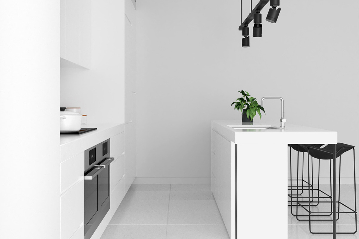 Kitchen C - High End Apartment, an Architecture 3D Model by 3DCargo (Photo 3 of 12)