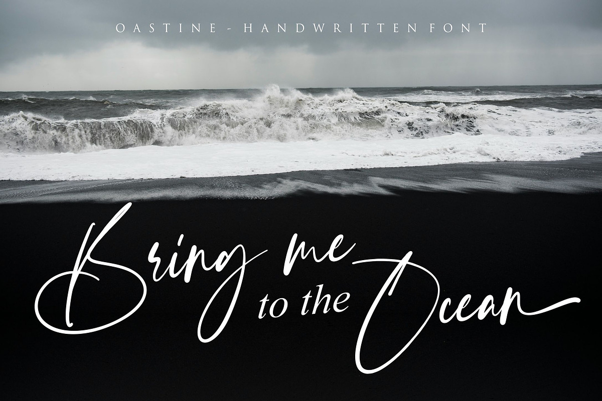 Oastine - Handwritten Font, a Handwritten Font by ErgibiStudio (Photo 2 of 9)