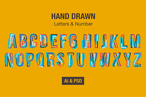 Colorful Hand Drawn Letters