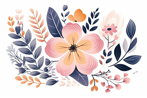 Floral Drawings Visual Design