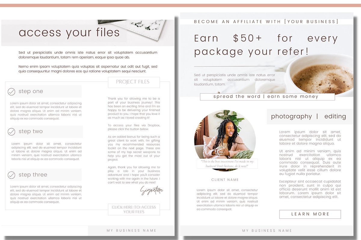 Client Offboarding Packet, a Templates & Theme by The Edits Shop (Photo 4 of 7)