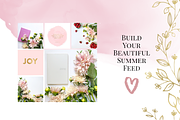Summer Flowers Instagram Bundle, a Nature Photo by Instagram templates E.B. (Thumbnail 3 of 3)