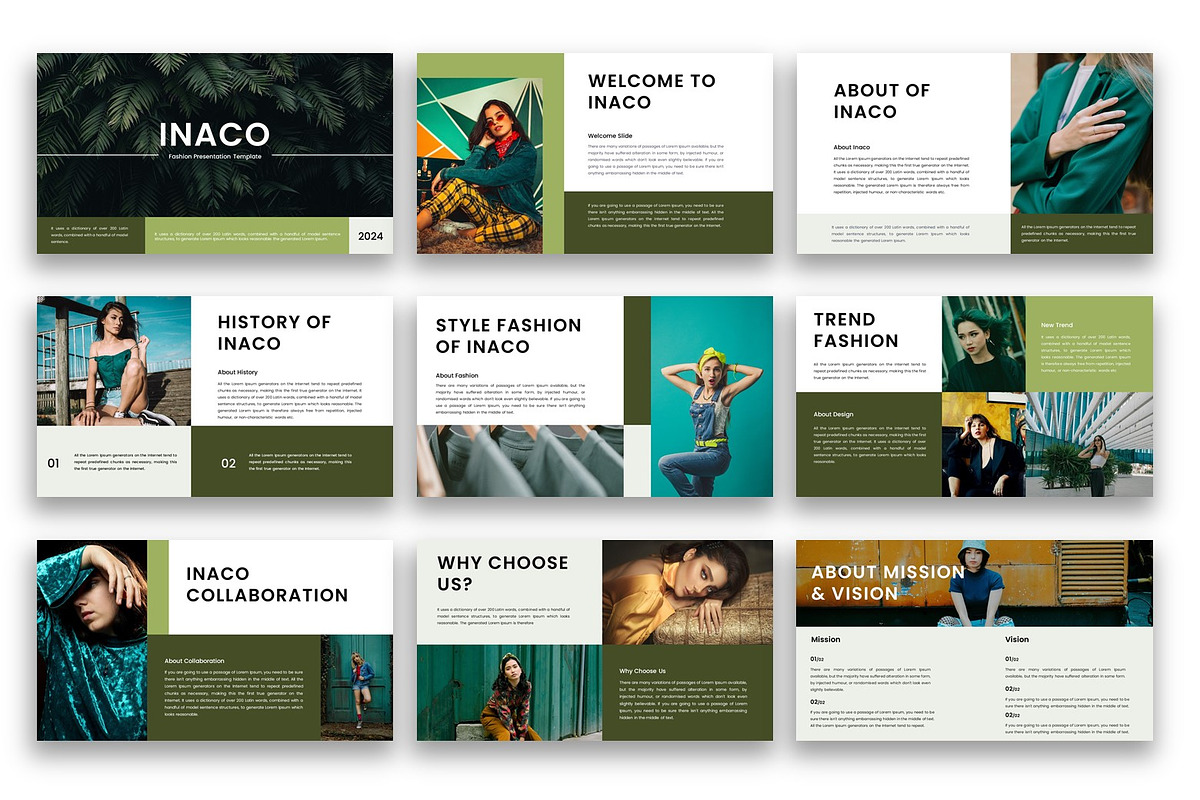Inaco – Fashion  PowerPoint Template, a Presentation Template by kreatifreya (Photo 4 of 5)