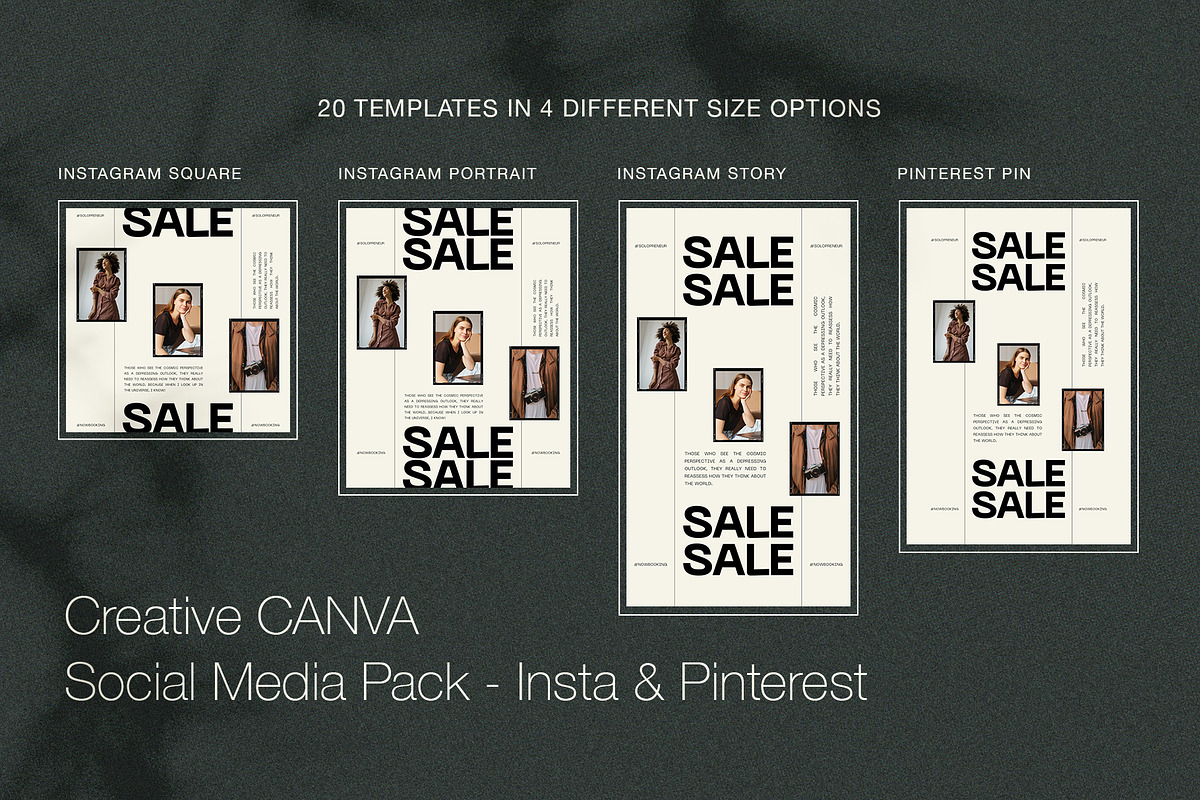 Grace - Aesthetic Social Media Pack, a Social Media Template by SilverStag Type Foundry (Photo 2 of 38)