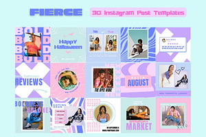 Fierce Instagram Templates Bundle