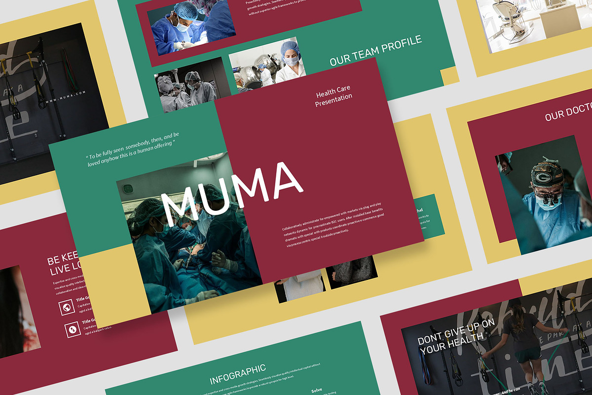 Muma : Health Business Powerpoint, a Presentation Template by Punkl Camp (Photo 1 of 16)