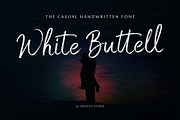 White Buttell Brush Font, a Script Font by trustha (Thumbnail 1 of 10)