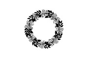 Botanical Floral Wreath SVG Bundle, an Illustration by Designs_River (Thumbnail 11 of 31)