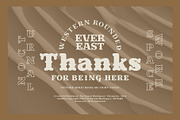 Evereast Western Rounded, a Serif Font by Nocturnal Workspace (Thumbnail 9 of 9)