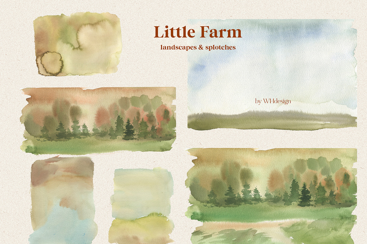 Little Farm Animals Clip Art, an Animal Illustration by whiteheartdesign (Photo 10 of 18)