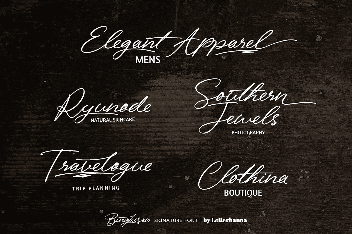 Bingkisan Font, a Script Font by Letterhanna Studio (Photo 2 of 12)