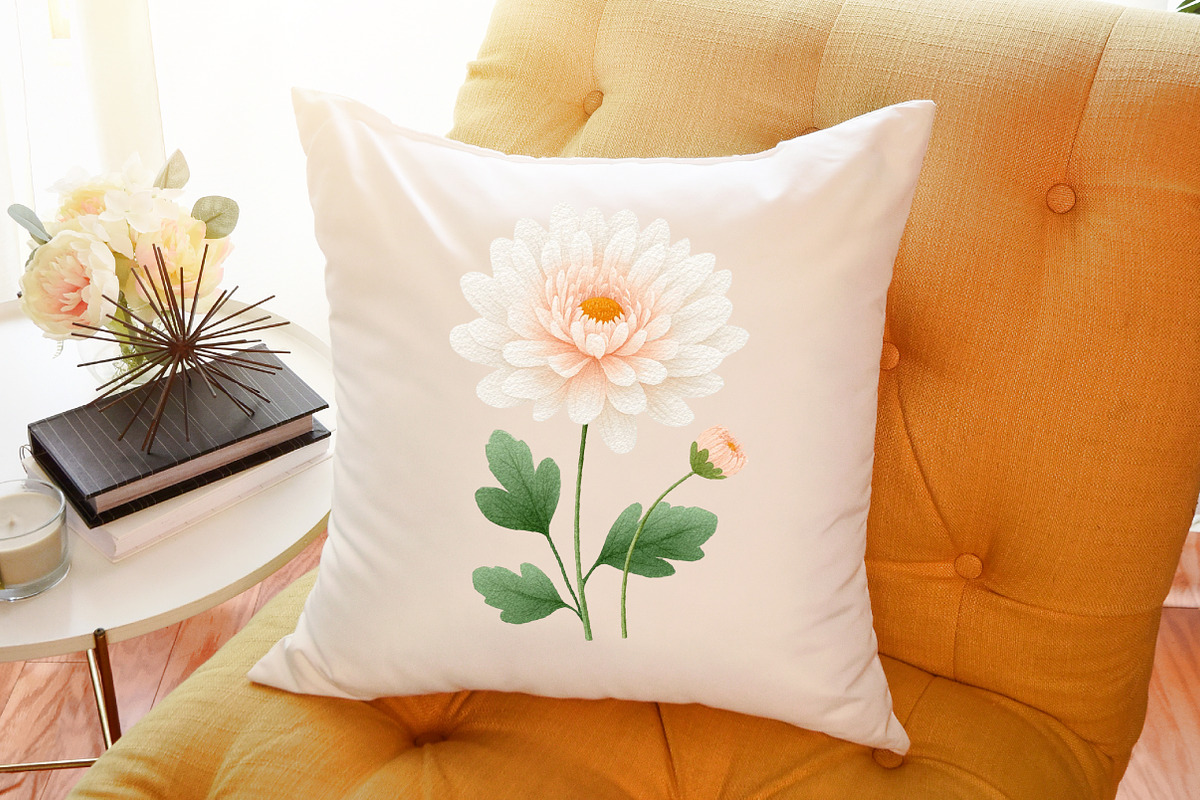 Neutral Bloom Watercolor Flowers Set, an Illustration by Sublimation Artist (Photo 6 of 6)