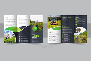 Lawn care or Agro trifold brochure, a Brochure Template by Pavel_design