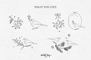 XMAS SKETCH BUNDLE / VECTOR + PNG, an Illustration by KruthDesign (Thumbnail 3 of 10)