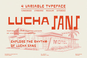 Lucha Sans – Variable Font, a Sans Serif Font by Liszar Inzani