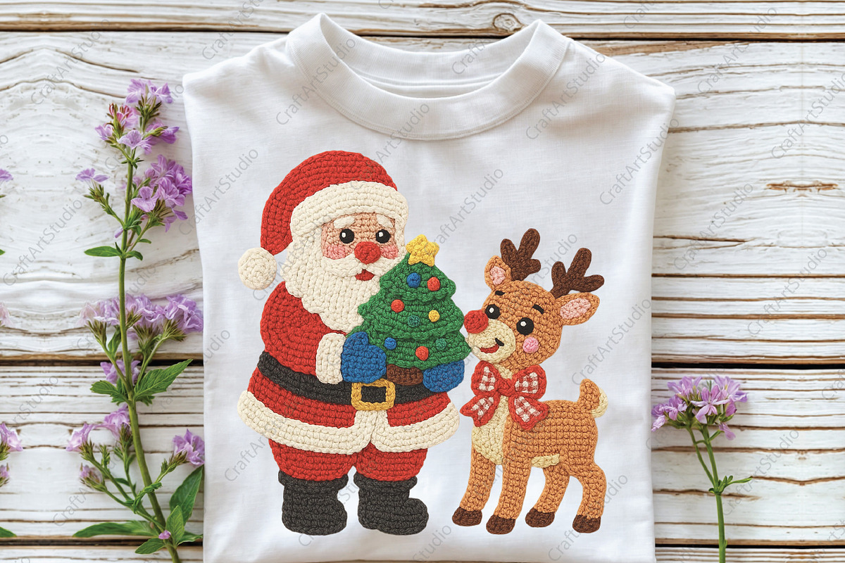 Latch Hook Crochet Santa Head PNG, an Illustration by CraftArtStudio (Photo 3 of 4)