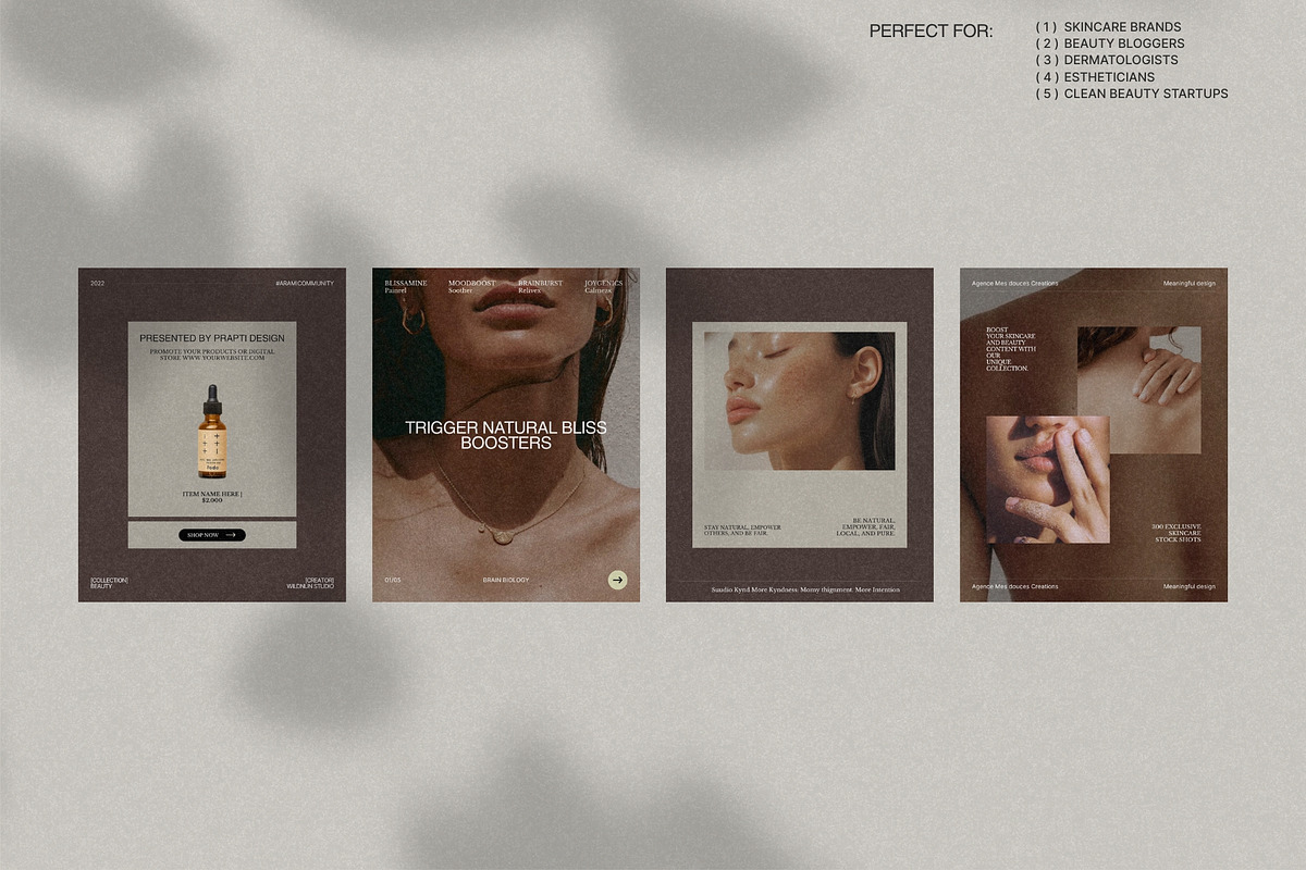 Soft Skincare Canva Post Set preview 2