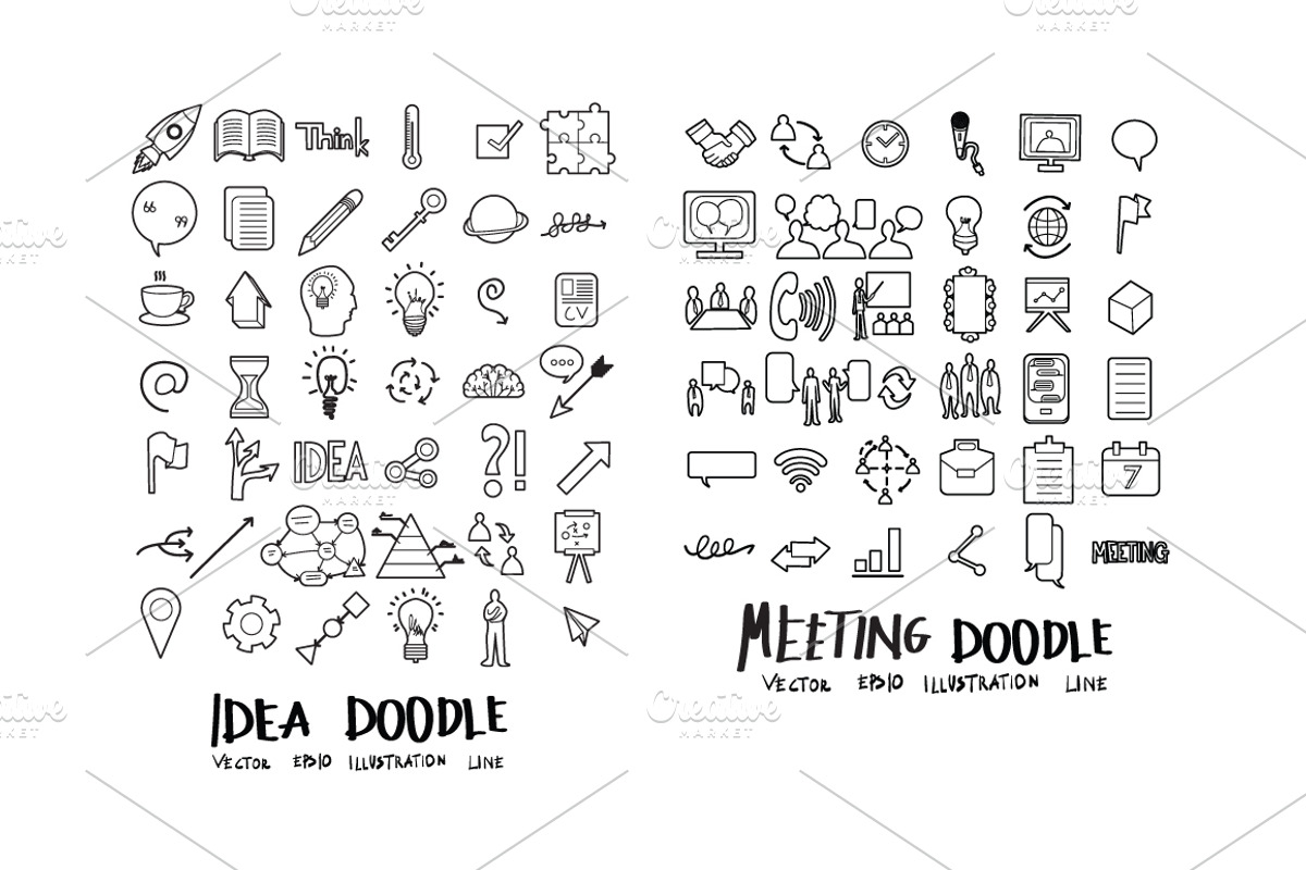 611 doodle line icons set, an Outline Icon by TKDoodle (Photo 5 of 10)