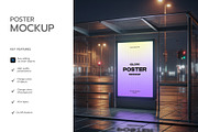 Lightbox Bus Stop Poster PSD Mockup, an Advertising Mockup by graphypix (Thumbnail 2 of 4)