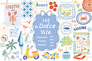 Italian Dolce Vita clipart & posters, an Object Graphic by Tani Kuzminka (Thumbnail 1 of 15)