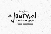 Journal Brush Handwritten Font, a Handwritten Font by ZAL STUDIO (Thumbnail 1 of 4)