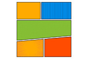 Comics pop art style blank layout, a Magazine Template by in8finity (Thumbnail 3 of 4)