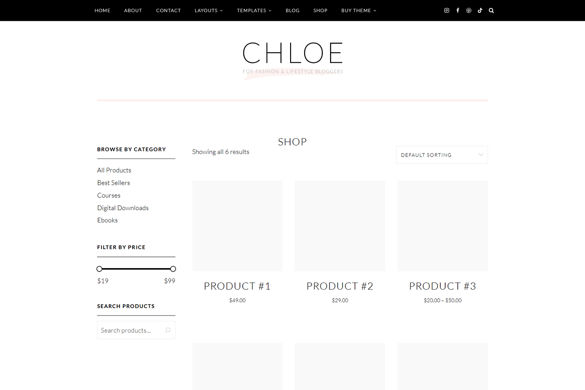 Feminine WordPress Theme | Chloe, a WordPress Template by Hello Chic Designs (Photo 3 of 4)