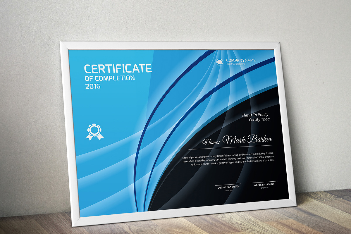 Certificate, a Stationery Template by Curve Design (Photo 2 of 8)