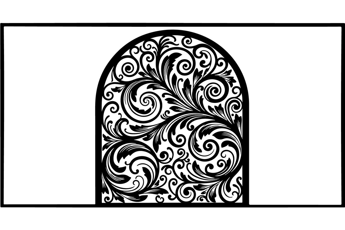 Decorative Arch Window Vector Pack, a Decorative Illustration by Designer_Momina (Photo 18 of 21)