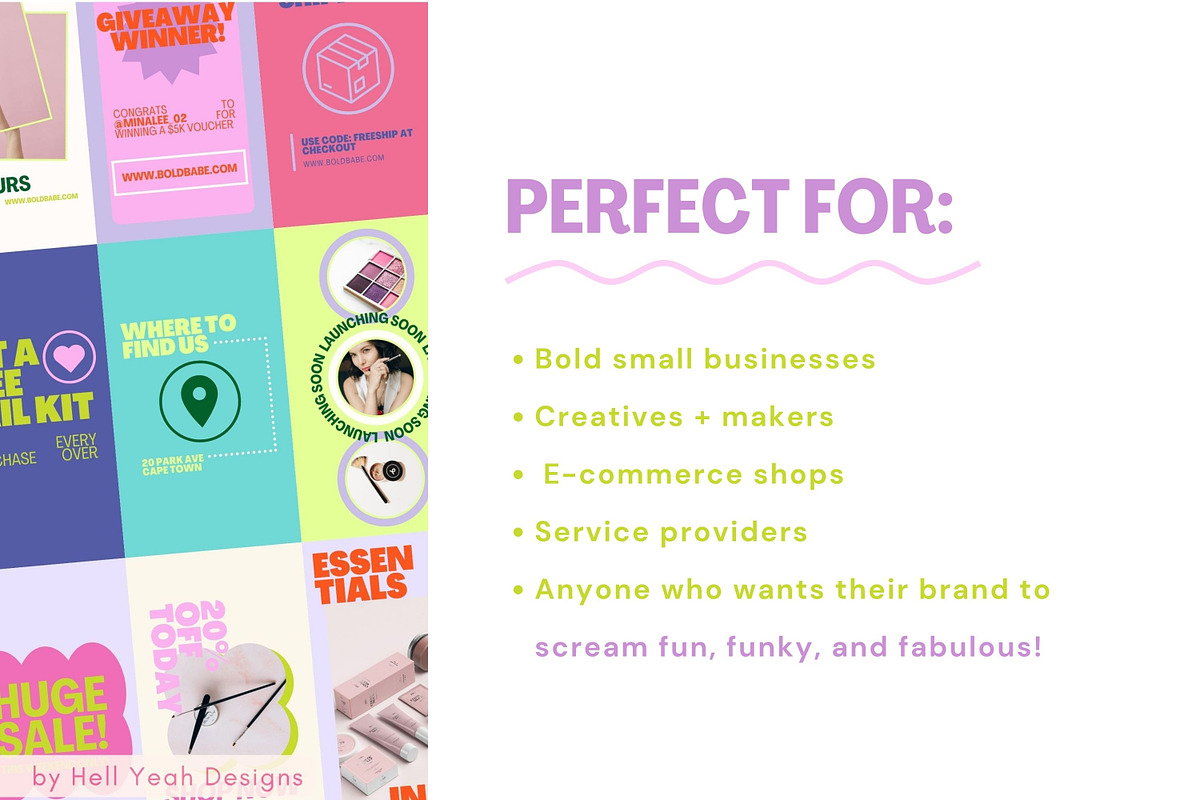 Bold Business Branding Starter Kit, a Branding & Logo Template by Hell Yeah Designs (Photo 6 of 17)